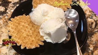 Easy Homemade Vanilla Ice Cream  CookS Essential Ice Cream Maker [upl. by Erodroeht]