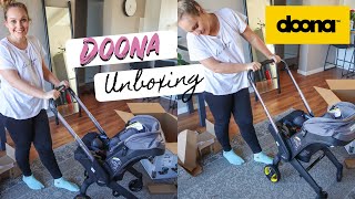 Doona Infant Stroller amp Car Seat Unboxing  Pregnancy Journey [upl. by Acenahs45]