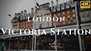 London Victoria Station Walk Through England 4K [upl. by O'Rourke]