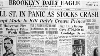 24th October 1929 Wall Street Crash begins on Black Thursday [upl. by Gavra]