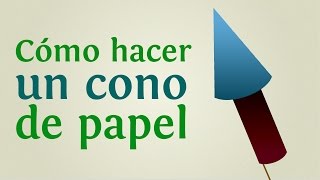 Cómo hacer un cono de papel INNATIACOM [upl. by Rramahs]