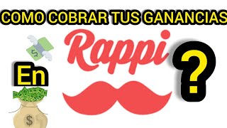 Como cobrar tus GANANCIAS en RAPPI [upl. by Sylas]