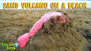 How to make a volcano eruption with vinegar and soda  easy DIY volcano science project for kids [upl. by Gavriella]