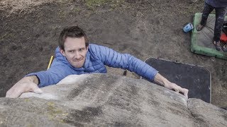 How To Scare A Frenchman On Gritstone Bouldering  Vlog 99 [upl. by Leemaj451]