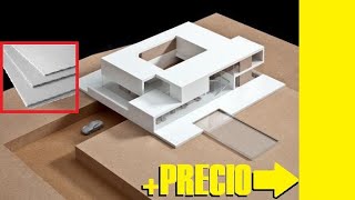 MATERIALES para hacer maquetas arquitectónicas  PRECIO [upl. by Mercola]