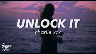 Charli XCX  Unlock It Lyrics quotlock it lock itquot tiktok [upl. by Innattirb961]