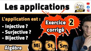 Td Exercice corrigé  2  les applications injectives bijectives et surjectives [upl. by Balas]