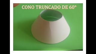 CONO TRUNCADO DE 60° Reducción Concéntrica [upl. by Edlihtam283]