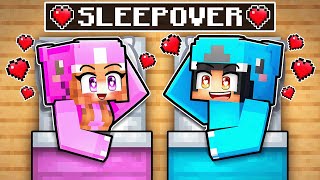 Omz amp Lily SLEEPOVER in Minecraft [upl. by Enirahtak]