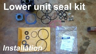 How to replace outboard lower unit seals [upl. by Publia]