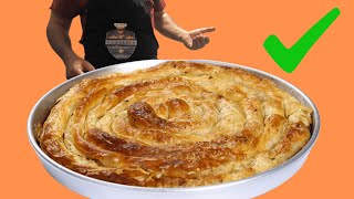 Reteta de Börek turcesc BUREK 💪 PLACINTA DOBROGEANA [upl. by Rayburn]