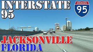 I95 North  Jacksonville  Florida  4K Highway Drive [upl. by Doralia533]