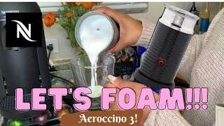 How To Foam Milk With Aeroccino 3 Make Coffee With Foam Tips amp Tricks  Easy Foamed Latte Recipe [upl. by Arbas]