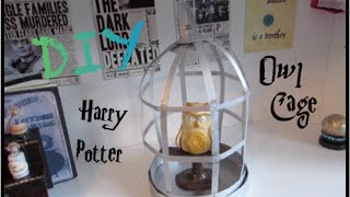 DIY Harry Potter Prop I Paper Craft Origami Owl Cage [upl. by Matteo]