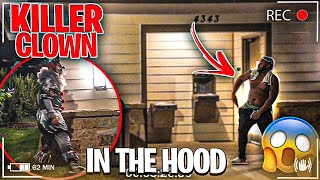 KILLER CLOWN PRANK IN THE HOOD DEESOORAW [upl. by Eustazio593]