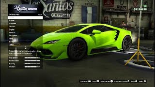 GTA 5  Past DLC Showing Vehicle Customization  Pegassi Tempesta  Lamborghini Huracan [upl. by Weinberg598]