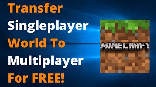 How To Turn Your Minecraft Bedrock Edition Singleplayer World Into A Multiplayer Server For Free [upl. by Everara321]