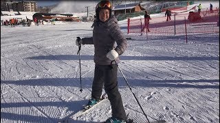 Beginner ski lesson 1 with Deb Armstrong intro equipment and movement [upl. by Notniw]