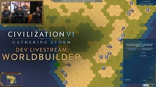 Civilization VI  WorldBuilder Basic Mode Dev Livestream VOD [upl. by Enitsirhk]