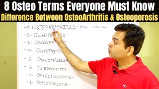 Osteophytes Osteopenia Osteoporosis Osteomalacia Osteomyelitis Bone Related Diseases MUST KNOW [upl. by Simah]