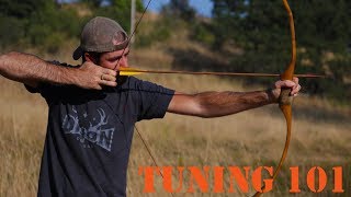 Tuning a Recurve longbow or selfbow for perfect arrow flight [upl. by Hujsak337]