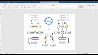 WORD 2019  DISEÑO DE MAPA CONCEPTUAL [upl. by Aimahc]