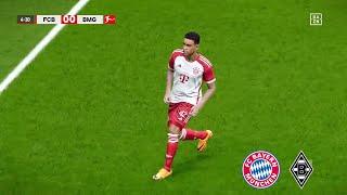 Bayern Munich vs Gladbach  Bundesliga 202324  Highlights PES 21 [upl. by Territus]