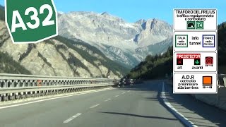 IT  A32 Driveway to the Frejus Tunnel T4  Susa  Bardonecchia [upl. by Imit]