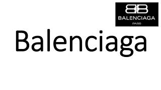 How to Pronounce Balenciaga CORRECTLY [upl. by Yelyab]