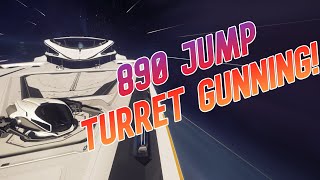 Star Citizen 316  890 Jump Turret Gunning [upl. by Nostrebor842]