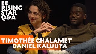 Timothée Chalamet amp Daniel Kaluuya  EE Rising Star QampA [upl. by Thibaut]