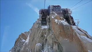 20170903  Aiguille du Midi Cable Car [upl. by Eilagam881]