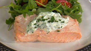 Poached Salmon with Dijon Dill Sauce [upl. by Lewendal]