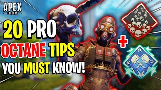 Apex Legends OCTANE GUIDE  20 PRO TIPS AND TRICKS To Help You Learn Octane [upl. by Saucy]