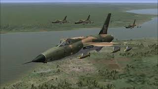 IL2 1946  Republic F105D Thunderchief bombing mission over Vietnam [upl. by Roma]